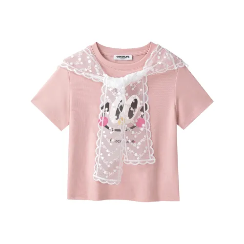 CHOCOOLATE Розовый Женские T-рубашки