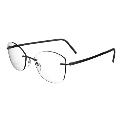 SILHOUETTE SPX ® Высокотехнологичный титановый дизайн "Бабочка" оправы для очков унисекс черный