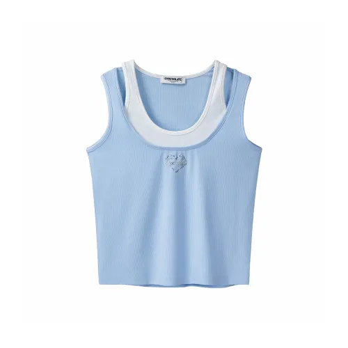 CHOCOOLATE Светло-синие Женские Майки