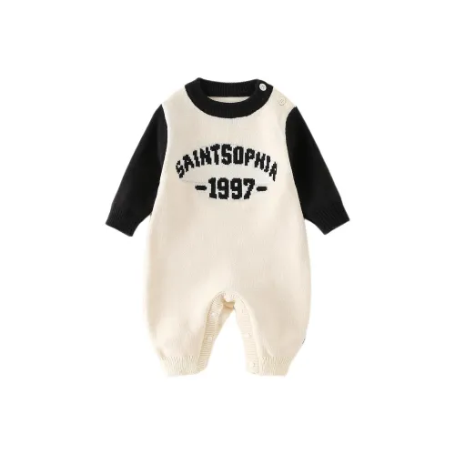 XiaoJinBu Экрю Детские комбинезоны ползунки