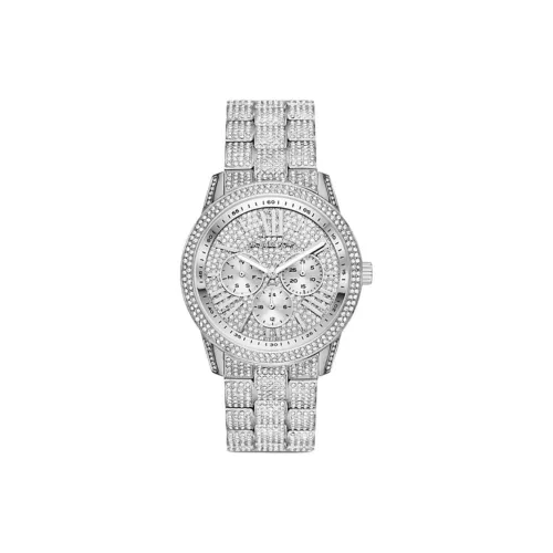 MICHAEL KORS Наручные часы Кварцевый механизм Нержавеющая сталь Ремешок 42 мм Серебристый циферблат Унисекс