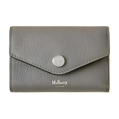 Mulberry Кошелек из коровьей кожи маленький женский угольный