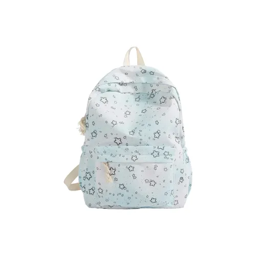 Dusen Kangaroo Нейлоновый Рюкзак Большой Женский Светло-Синий