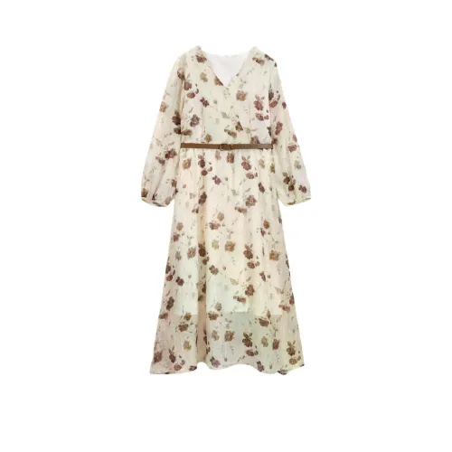 Love To Serve Длинное Платье с Длинными Рукавами Женское