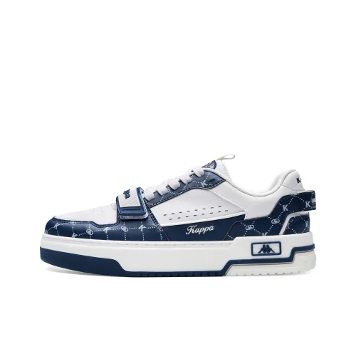 KAPPA Urban Sports Спина на Спине Устойчивые к истиранию Низкие Кроссовки для скейтбординга Унисекс Зимний Белый Джинсовый Синий