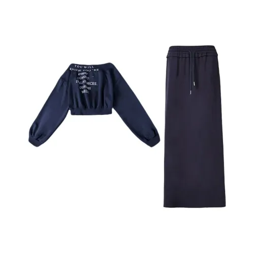 SHIJI XSD 2408 2 Королевский синий Комплекты для женщин Повседневные костюмы