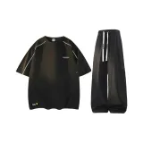 Черная футболка + черные штаны