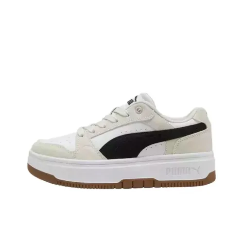 PUMA Rebound Femme Low Топ Скейтборд Кроссовки Женские Белые Черные