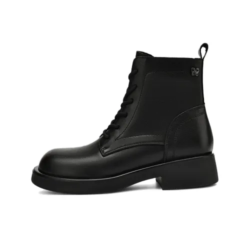 BOERDIQI Короткий ботинок Martin 3,6 см женский черный