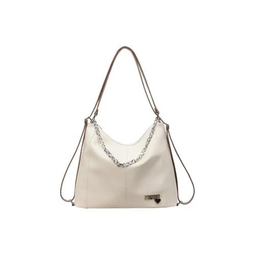 Dusen Kangaroo ПУ (полиуретан) Сумка через плечо Стандартная Женская Черный Белый Коричневый Кофейный