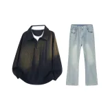 Чёрный + Деним Синий