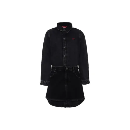 DIESEL Черные Платья для девочек