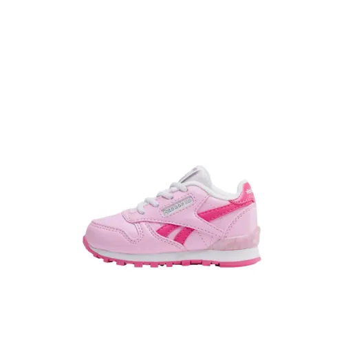 Reebok Classic Leather Low Топ Обувь для малышей Розовый Infant And Toddler