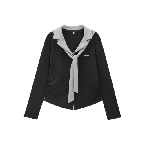 Love to serve Черные Женские Рубашки