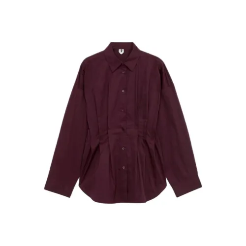 ARKET Женские рубашки бордового цвета