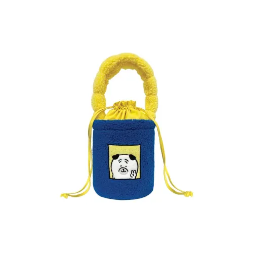 Friendship Plush Bucket Bag Women's Yellow Blue