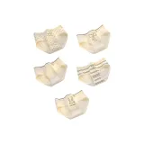 [5-Предметный] Гороховый узор Собака + 1 Бант + Желтый + Полосы Медведь + Кролик