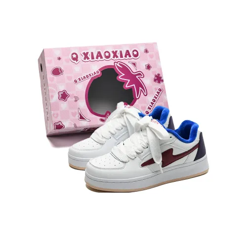 QUANXIAOXIAO Скейтборд Кроссовки Низкие Белые Синие Красные с Флисовой Подкладкой Унисекс