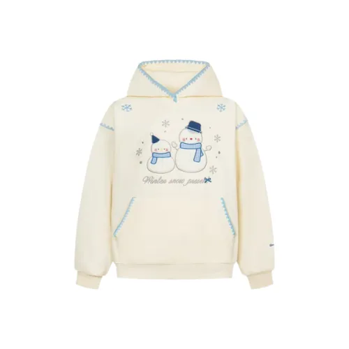 Wang Leshi Экрю Женские Свитшоты