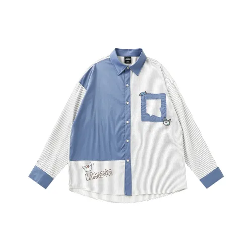 LAMLICKA Blue Unisex Рубашки