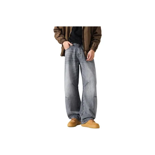 ZENGZHI Джинсы Широкие Брюки Scimitar Унисекс