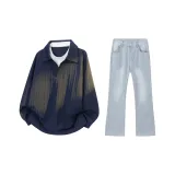 Темно-синий + Светло-синий