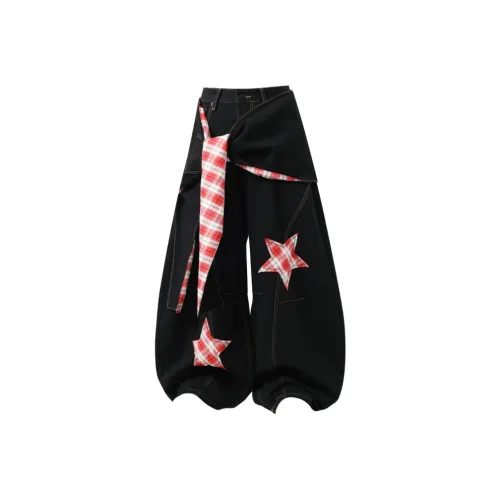 YGHOME OFFICIAL Черные Унисекс Джинсы