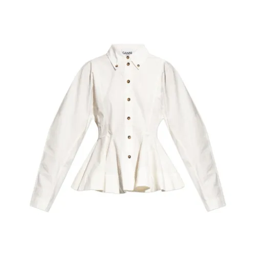 GANNI Белые Женские Рубашки