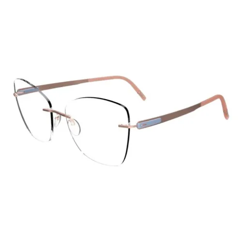 SILHOUETTE SPX® Высокотехнологичный титановый дизайн оправы для очков Butterfly унисекс цвет Light Pink