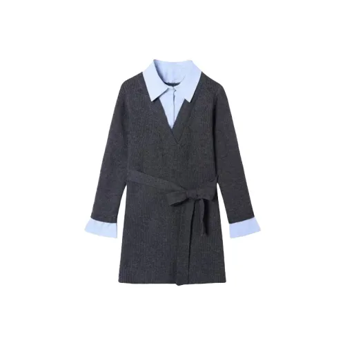 SCCREBEL OFFICIAL Длинное платье с длинными рукавами женское