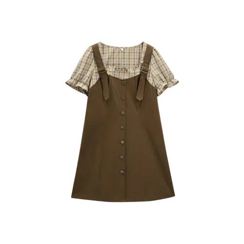 Love To Serve Короткий рукав Платье Женское