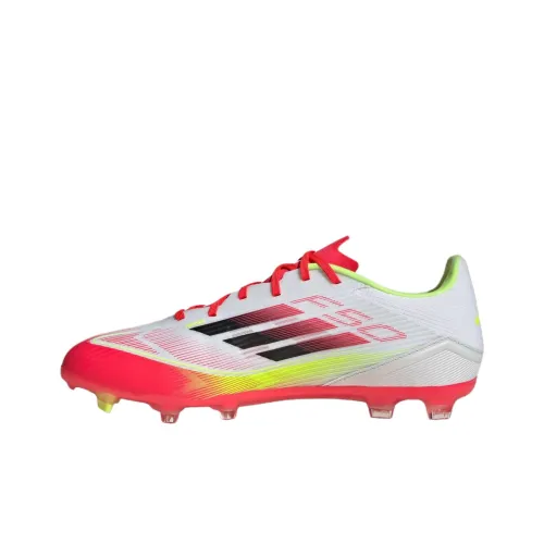 Adidas F50 League MG MULTI Ground FG Твердый грунт Противоскользящий Устойчивый к истиранию Футбольные бутсы Унисекс Белый Красный