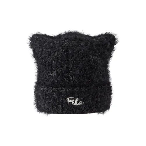 FILA FUSION Полиамид Акрил Овечья шерсть Эластан Шапки-бини Женские Темно-черный
