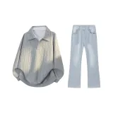 Серый + Светло-синий