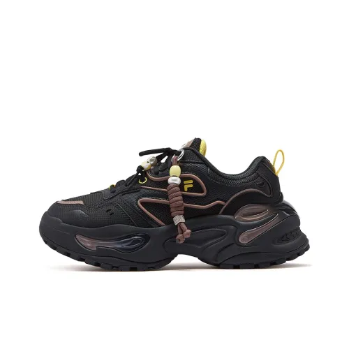 FILA FUSION EVA Gummies визуально увеличивает рост Повседневная обувь Женские Черный Дубовый коричневый