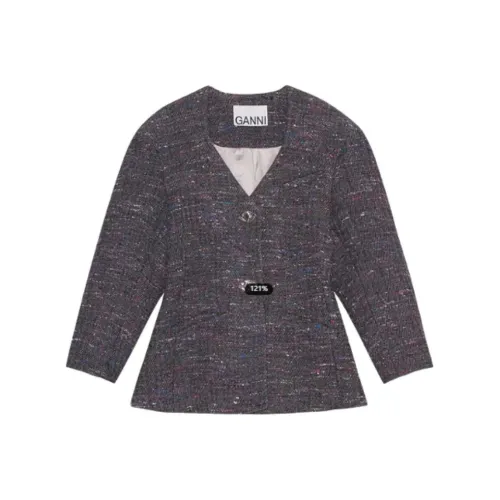 GANNI Темно-серый Женский Куртки