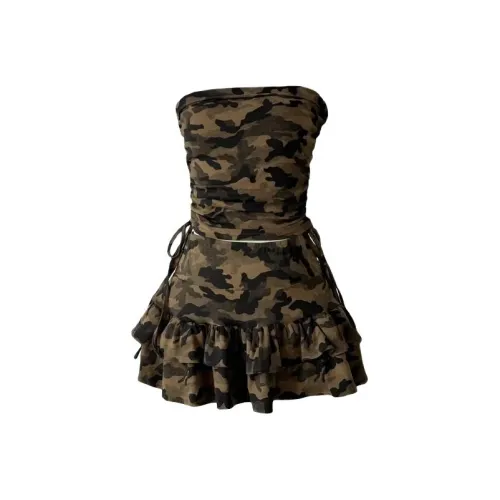 HUINIAN Камуфляж Женские Комплекты с Юбкой