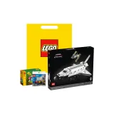 Космос Шаттл + Случайная коробка для пазла*1 + Случайная сумка для пазла*1 + Сумка для покупок (материал случайный)