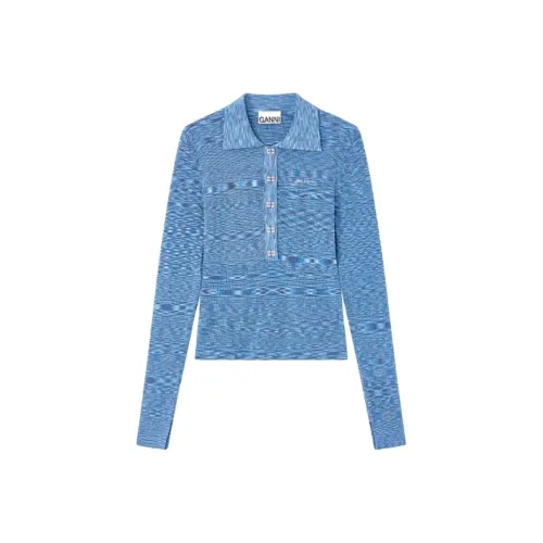 GANNI Синий Женское Поло