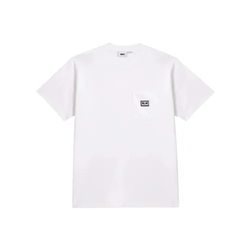 OBEY Белая Мужская Футболка