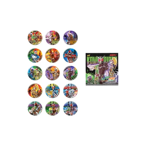 KAYOU Kamen Rider Double Rider 15th Anniversary Badge Collection Слепые коробки Один Mystery Коробка Целая коробка 6 шт