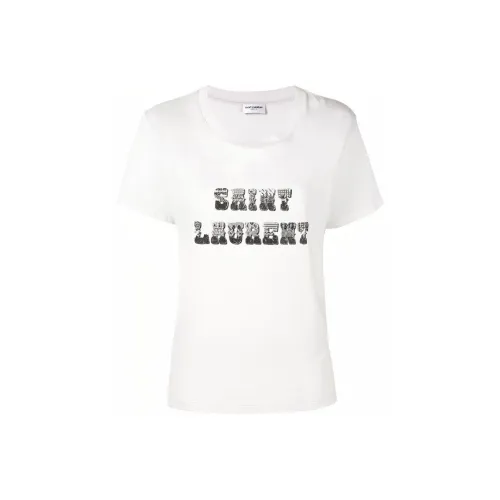 SAINT LAURENT Белые Женские T-рубашки
