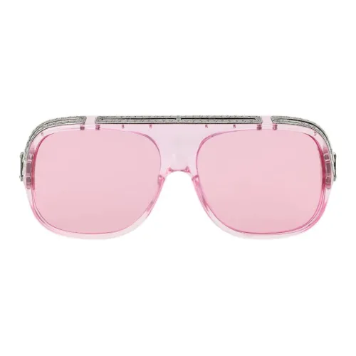 LOUIS VUITTON Нерегулярная форма Солнцезащитные очки Мужской Розовый