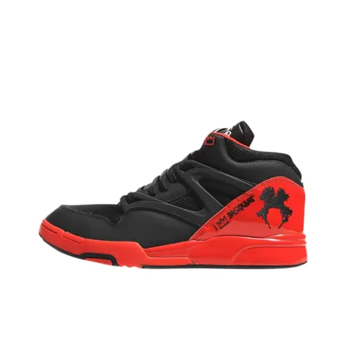Jean Michel Basquiat x Reebok Pump Omni Винтажные баскетбольные кроссовки Мужской Черный Красный
