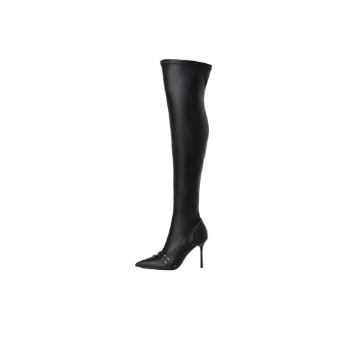 Karl Lagerfeld Sarabande Over The Knee Boots 9cm Женские Черные