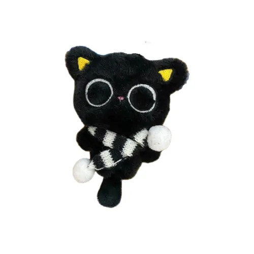 Jinnew Little Черный Кот Плюшевый Брелок 12 см Высота