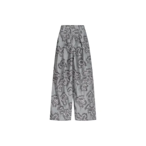 GANNI Серые Женские Повседневные Штаны