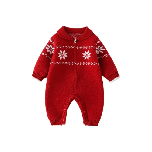 XiaoJinBu Красный Детский Комбинезоны Ползунки