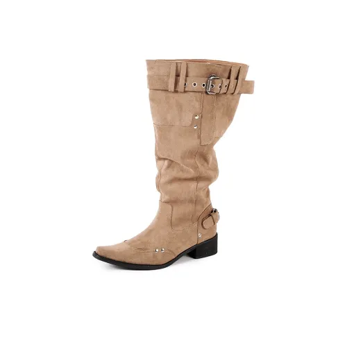 AFJI Женские высокие сапоги цвета хаки