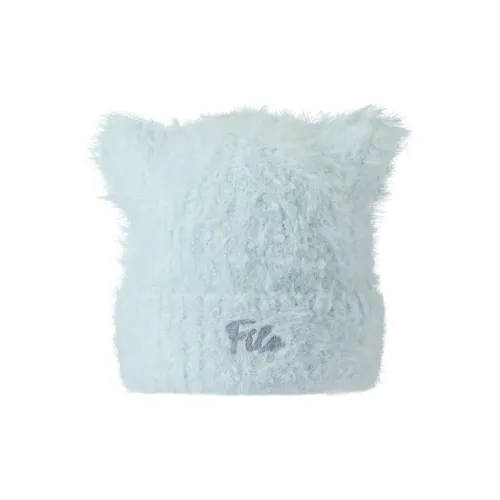FILA FUSION Полиамид Акрил Овечья шерсть Эластан Шапки-бини Женские Утренний туманно-голубой И Белый